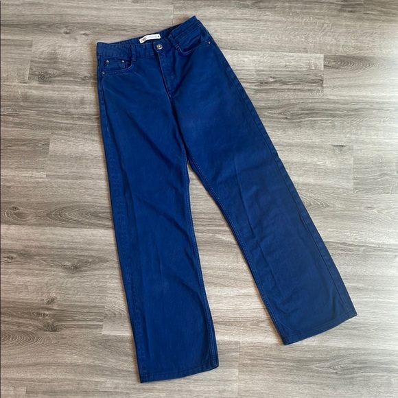 Zara Deep Blue Denim Jeans - Picture 1 of 4
